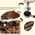 Miniatyrbillede 2 af 5: Rustfrit stål kaffepresser barista espresso presser 51mm kaffebønnepresser