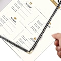 Pikkukuva 5 / 5: 2 kpl 8,5x11 tuuman ruokailutilan telineen kannet 4 sivua 8 näkymää läpinäkyvät hihat, sopii 4 kokoiseen paperille (Bl