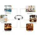 Miniatyrbilde 5 av 5: Universal Wok Stativ Stativ Wok Ring/ Rundbunns Wok Stativ Universal Størrelse For Gasskomfyr Stekepanne Silver