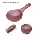 Miniatyrbillede 3 af 5: 2 stk. Teak Træspoon Naturlig Massiv Træ Ris Spoon Træ Ris Paddel Stor Kartoffel Servering Spoon Træ