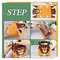 Miniatyrbillede 3 af 5: 40 dyre-festposer, papirsgaveposer, små papirsposer til børnefest, 4 designs jungle tema b