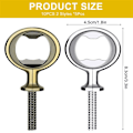 Miniatyrbilde 2 av 5: 10 stk Flaskeåpner Blanke DIY Ølflaskeåpner Rustfritt Stål Flat Flaskeåpner Plug-in Kit Bee