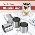 Miniatyrbillede 4 af 5: 6 stk Runde Kageudstikkere Rustfrit Stål Mousse Ringe Mini Runde Kageudstikkere Omelet Lam