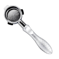 Pikkukuva 1 / 5: 54 mm pohjaton portafilter, sopii 870/878/880 suodatinkoriin, espressokoneen tarvikkeet, hopea