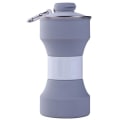 Miniatyrbilde 1 av 4: 650ml Foldbar Sportsvannflaske Foldbar Kopp Bærekopp, Grå