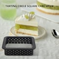 Miniatyrbillede 2 af 5: 10 stk. Firkantede Tærteforme Varmebestandige Perforerede Kagemousseforme Non-Stick Bageform Mini Tærter