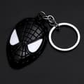 Sort Spiderman maske nøglering vedhæng gave Avengers Ke E E
