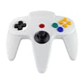 Retro USB-handkontroll för N64-spel, N64 Klassisk USB-handkontroll Vit White