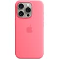 Apple iPhone 15 Pro -silikonikuori MagSafella (pinkki)