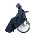 Rullstolsskydd Rullstolsväska Vattentät Säkerhetsreflekterande Poncho Poncho (varmt foder) svart black
