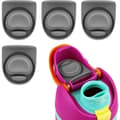 ING 4-pack vattenflaskproppar silikonproppar topplock kompatibel med Owala FreeSip flaskmunstyckstillbehör för 19/24/32/40 oz grå