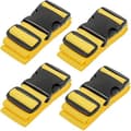 4-pack resväskeband för resväskor, remmar, resetillbehör, multifunktionell, gul Yellow