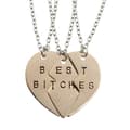 Best Bitches – Venskabshalskæde til 3 venner Guld