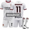 26-27 AC Milan Bortatröja Vit Nr.11 Ibrahimovic S S