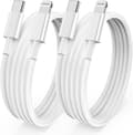 2-pack 2m snabbladdningskabel, 20W USB C PD snabbladdning, Typ C-port