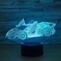 Upea Lamborghini Superauto Akryyli 3D-lamppu 7 väriä vaihtava S