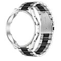 Miniatyrbild 1 av 5: Band+ Armband för Samsung Galaxy Watch 6 5 4 44mm 40mm Classic 46mm 42mm Rostfritt Stål Galaxy Watch 3 5 Pro 41 45mm Rem sliver black double sliver black double
