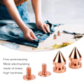 Miniatyrbild 7 av 8: 100 Set Spikade Koner Spikade Dubbar Roséguld Hög Hårdhet Skruv Bak Dubbar Spikar Kit för DIY Kläder Väskor Skor 8x13.5mm