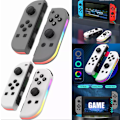 Miniatyrbild 2 av 5: Joypad-kontroll för Nintendo Switch, Trådlös Joypad-ersättning för Switch-kontroll, Vänster och Höger Switch White White