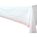 Miniatyrbild 1 av 5: Stilfull Festlighet, 1-pack Engångs Duk med Roséguldkonfetti, 137 cm X 274 cm, Tåligt Plastskydd för Alla Dina Festbehov