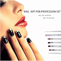 Miniatyrbild 3 av 5: Nagelborste Akryl Nagelkonst Borstar Set Konst Design Målning Nagel Liner Nagelkonst Byggare Borste Nagelkonst Målning Borste Set för Nagelsalong Hem Användning