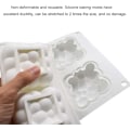 Miniatyrbild 4 av 7: 3D Bubblor Himmelsmoln Silikon Kakform, Mångsidig Bakning Non-Stick Silikon, Perfekt För Mousse, Desserter Mini-kakor, Tryfflar, Choklad,