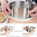 Miniatyrbild 6 av 7: Utdragbar Tårtring, Justerbar Tårtform Rostfritt Stål Livsmedelsklassat Material Non-Stick Värmebeständig Diskmaskinsäker För DIY Bakform