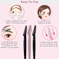 Miniatyrbild 6 av 8: 3st Ögonbryn Trimmer - Eyebrow Razor