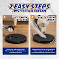 Miniatyrbild 2 av 4: Dog Nail Paw Scratch Pad - Filtrimmerbräda Trimning Scratcher Box Emery Sandpapper Filing Scratch black black