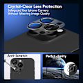 Miniatyrbild 7 av 7: 2-Pack Iphone 16 Pro Max Skärmskydd & 1-Pack linsskydd - Härdat Glas 9H - Super kvalitet 3D