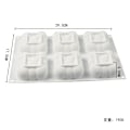 Miniatyrbild 7 av 7: 3D Bubblor Himmelsmoln Silikon Kakform, Mångsidig Bakning Non-Stick Silikon, Perfekt För Mousse, Desserter Mini-kakor, Tryfflar, Choklad,