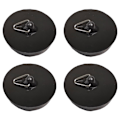 Miniatyrbild 1 av 5: Diskpropp, Diskpropp för köksvask, Universal diskpropp för badrum, Multifunktionell avloppspropp - 4-pack Svart Storlek Diameter 42 till 45,6 mm