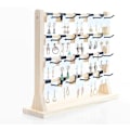 Miniatyrbild 7 av 8: Träörhängen Display Stativ med Krokar Örhänge Display Stativ Showcase Halsband Hängare Dekor 4 Tier för Garderob Kontor Sovrum