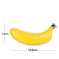 Miniatyrbild 2 av 4: Lyxflaska, bananformad design, flaska med bra tätningseffekt för utomhusäventyr, högkvalitativt material 177 ml gul (skruvlock)