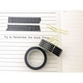 Miniatyrbild 6 av 6: Washi Tejp Set, 10 Rullar Rutmönstrad Dekorativ Maskeringstejp för Journaling, Högkvalitativt Washi-papper Perfekt som Gåva