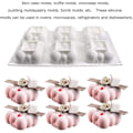 Miniatyrbild 3 av 7: 3D Bubblor Himmelsmoln Silikon Kakform, Mångsidig Bakning Non-Stick Silikon, Perfekt För Mousse, Desserter Mini-kakor, Tryfflar, Choklad,