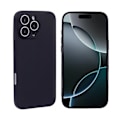 Miniatyrbild 2 av 4: iPhone 16 Pro Max - Matt TPU case - Skal med linsskydd Svart Svart