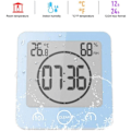 Miniatyrbild 7 av 7: Allt-i-ett Vattentät Badrumsklocka, 24-timmarsvisning, Touch-kontrollerad Digital Timer, Pålitlig Luftfuktighets- & Temperaturindikator, Hållbar IP24