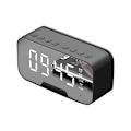 Miniatyrbild 3 av 3: Sängbords Bluetooth Högtalare med Spegelyta, LED Väckarklocka, FM Radio, Trådlös Digital Väckarklocka för Sovrum Kontor Resor