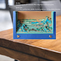 Miniatyrbild 7 av 8: 3D Anteckningsblock Kalender DIY 3D Konst Kalender Memoblock Dekorativ Pappersskulptur Konst Anteckningsblock för Klassrum Kontor Sovsal