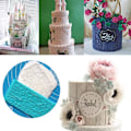 Miniatyrbild 5 av 7: Texturdesignform för lera, choklad &amp; fondantkaka präglad, non-stick sten &amp; träfibrer fondantformar för bakning (set om 6)