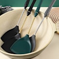 Miniatyrbild 5 av 5: Professionellt Val för Kockar: Silikonspatlar, Grå, Ergonomiskt Designat Handtag, Värmebeständiga Upp Till 315 Grader Celsius, Starka Och Hållbara