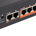 Miniatyrbild 4 av 8: PoE Switch 8 Portar 10/100Mbps 90W RJ45 Adaptiv Port LED-indikator Aluminiumlegering 8 Portars PoE Switch EU-kontakt