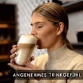 Miniatyrbild 5 av 6: GLASWERK design latte macchiato glas (4 x 330ml) - dubbelväggiga glas av borosilikatglas - diskmaskinsäkra teglas - högkvalitativa
