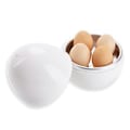 Miniatyrbild 1 av 8: Matlagning Enkelt: Mikrovågsugns-värmbar Äggformad Behållare, Kompakt Design Säkerställer Utrymmesbesparing, Lätt Att Använda För Snabba Frukostlösningar, Snabbt Ägg