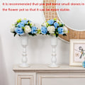 Miniatyrbild 2 av 5: Tidlös Vit Kompottskål, Hållbar Metall Mini Storlek Centerpieces Vas för Bröllop, Fest, Heminredning, 2 Stycken, Elegant Ihålig Hornhållare