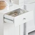 Miniatyrbild 6 av 8: SoBuy Badrumsskåp med tvättkorg, Förvaringsmöbel badrum BZR21-W White Laundry cabinet(1 door) White Laundry cabinet(1 door)