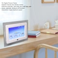 Miniatyrbild 5 av 8: 7 tum HD-skärm Digital Fotoram Smart Fjärrkontroll Elektronisk Fotoram Vit 100‑240V EU-kontakt