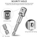 Miniatyrbild 4 av 5: Professionell Borr Adapter Set, Slagtålig Hylsa Med Fjäderbelastat Kullager För Förbättrat Grepp Och Precision, Sexkantsskruvmejsel Bits För