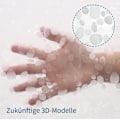 Miniatyrbild 6 av 8: Halvtransparent Klar Duschdraperi, Vattenavvisande Foder för Badrum, Magneter Säkerställer Säker Passform, Slitstarkt EVA-Material Säkerställer Lång Livslängd,